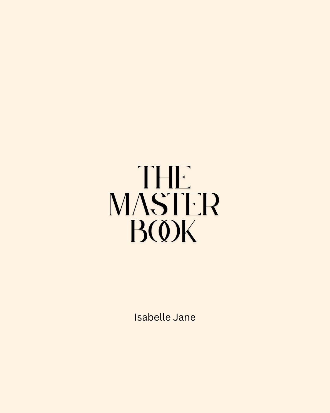 THE MASTER BOOK